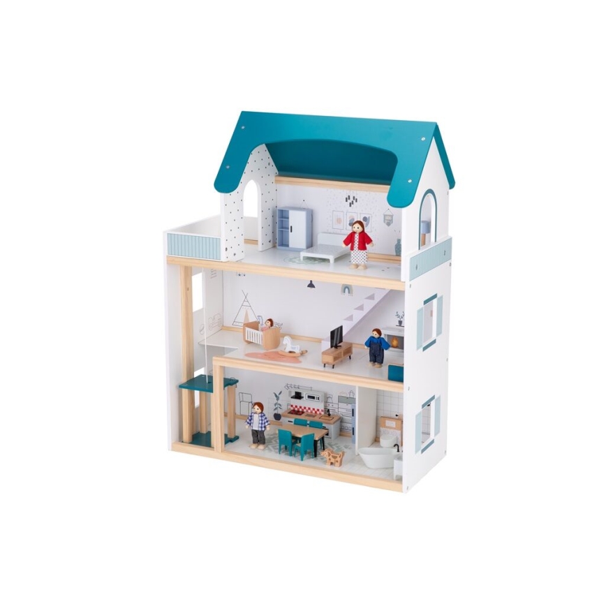 2Kids Toys - Ξύλινο κουκλόσπιτο Barbora