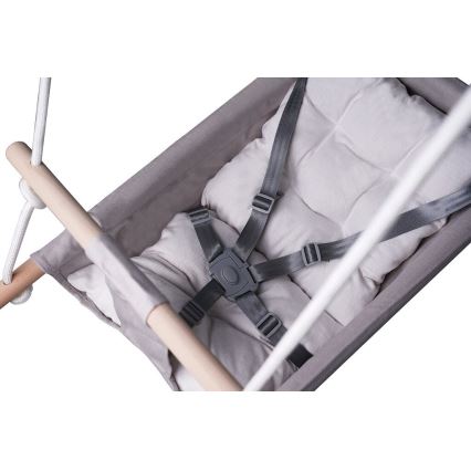 2Kids Toys - Παιδική κούνια από ύφασμα για τα πιο μικρά παιδιά γκρι