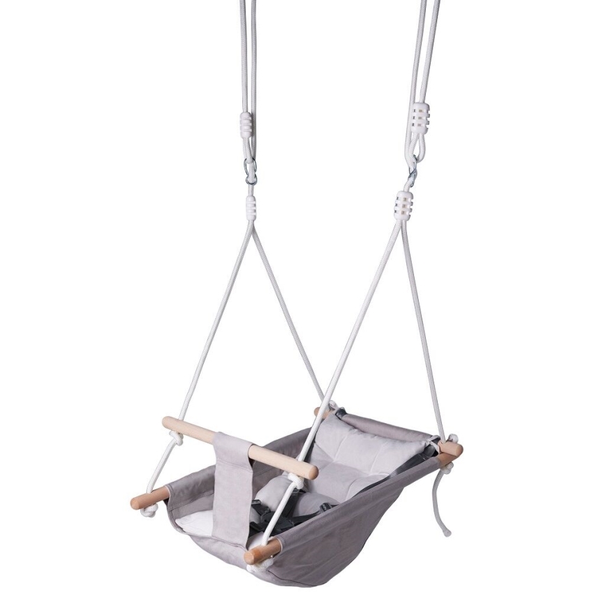 2Kids Toys - Παιδική κούνια από ύφασμα για τα πιο μικρά παιδιά γκρι