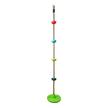 2Kids Toys - Παιδικό σχοινί αναρρίχησης με πλατφόρμες και κάθισμα δίσκου πολύχρωμο