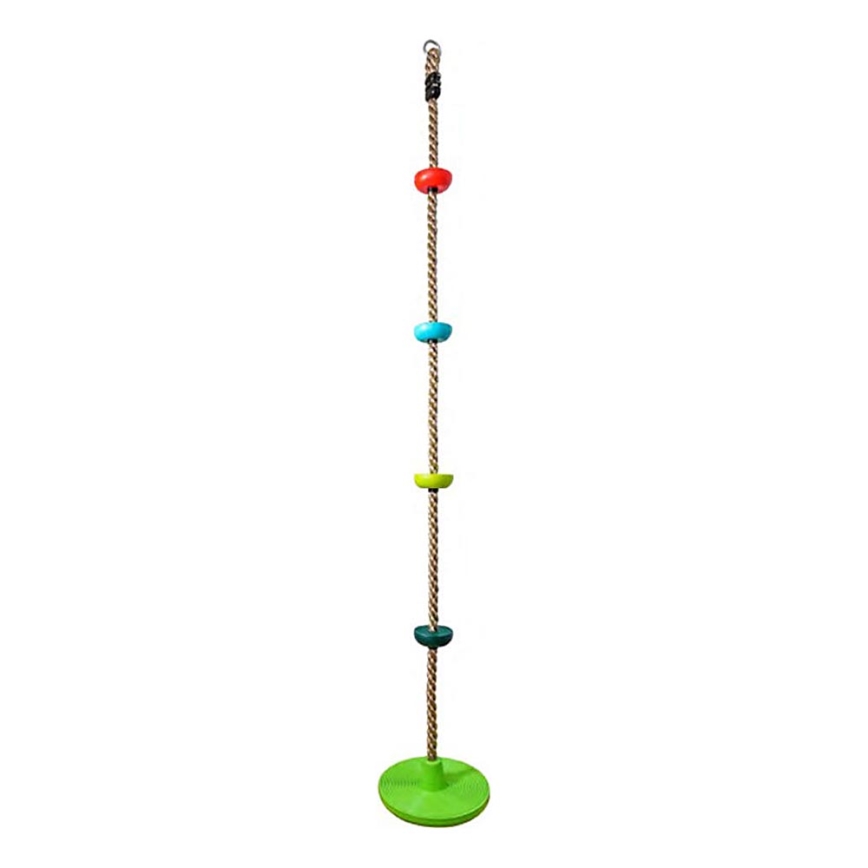 2Kids Toys - Παιδικό σχοινί αναρρίχησης με πλατφόρμες και κάθισμα δίσκου πολύχρωμο