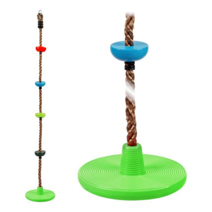 2Kids Toys - Παιδικό σχοινί αναρρίχησης με πλατφόρμες και κάθισμα δίσκου πολύχρωμο