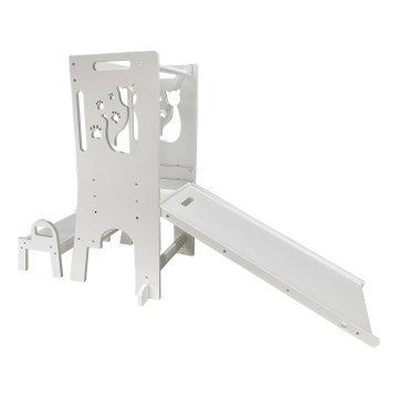 2Kids Toys - Πύργος εκμάθησης αναπτυσσόμενος  Γάτα με slide και μαυροπίνακα