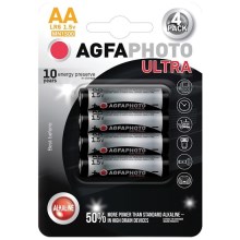 4 τμχ Ultra αλκαλικές μπαταρίες AA 1,5V