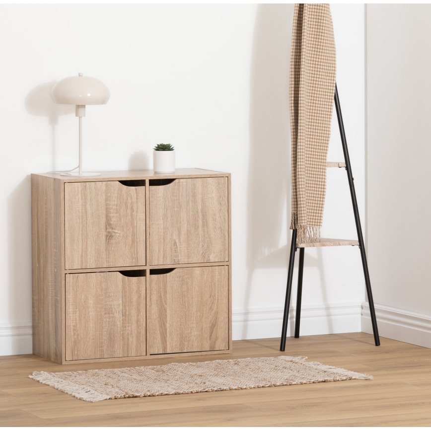 5five - Συρταριέρα TIDY 68x68x32 cm καφέ