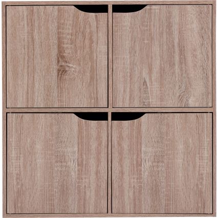 5five - Συρταριέρα TIDY 68x68x32 cm καφέ