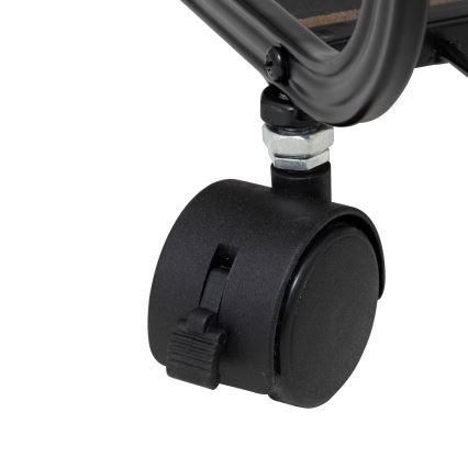 5five - Τραπεζάκι σερβιρίσματος/κινητό ράφι COLGE 53x43 cm μαύρο/μπεζ