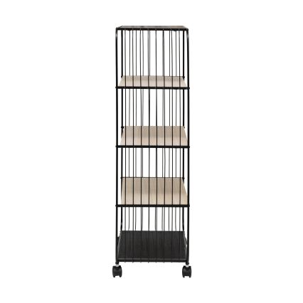 5five - Τραπέζι σερβιρίσματος/κινητό ράφι COLGE 97x55 cm μαύρο/μπεζ