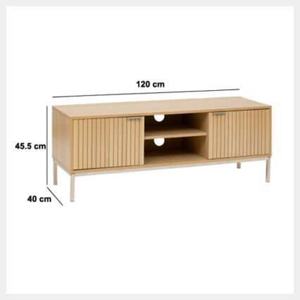 5five - Έπιπλο τηλεόρασης KUBI 120x40 cm καφέ