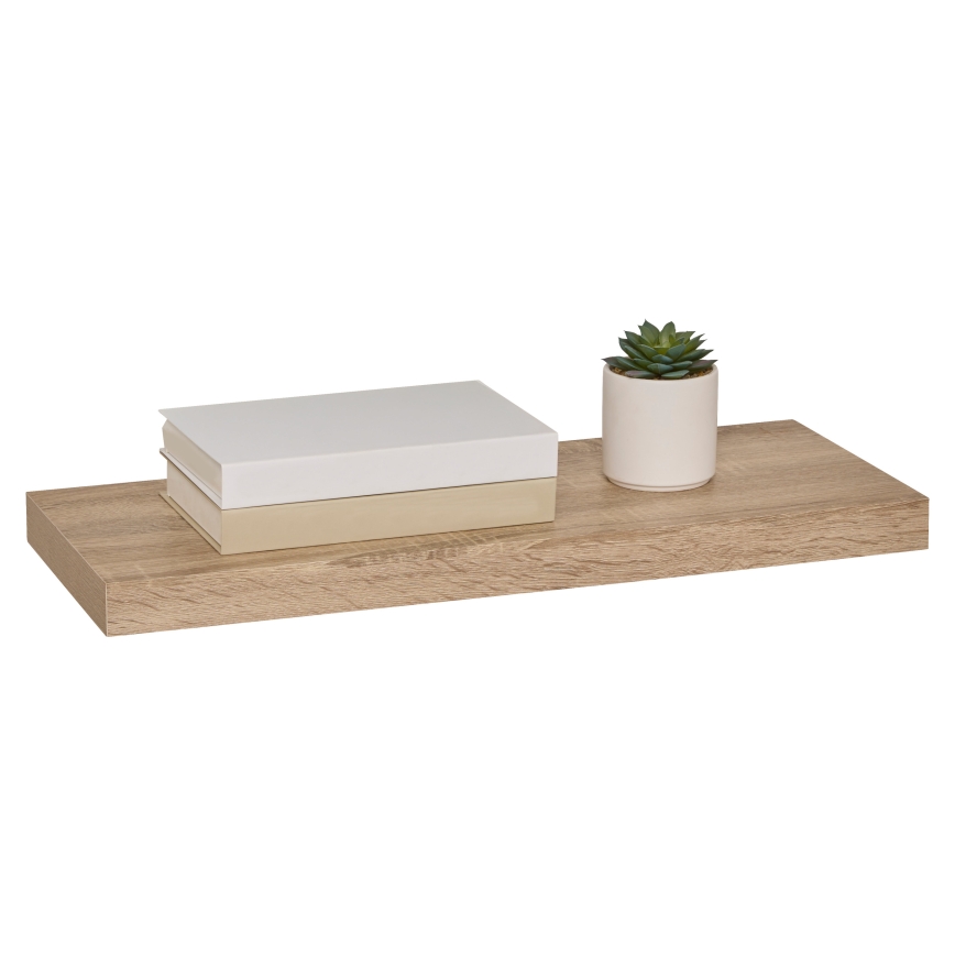 5five - Επιτοίχιο ράφι HYLE 60x24 cm σε απόχρωση δρυός