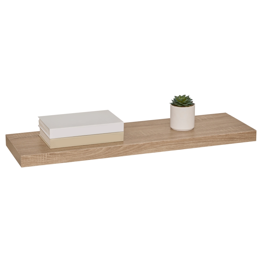5five - Επιτοίχιο ράφι HYLE 80x24 cm, σε χρώμα δρυός