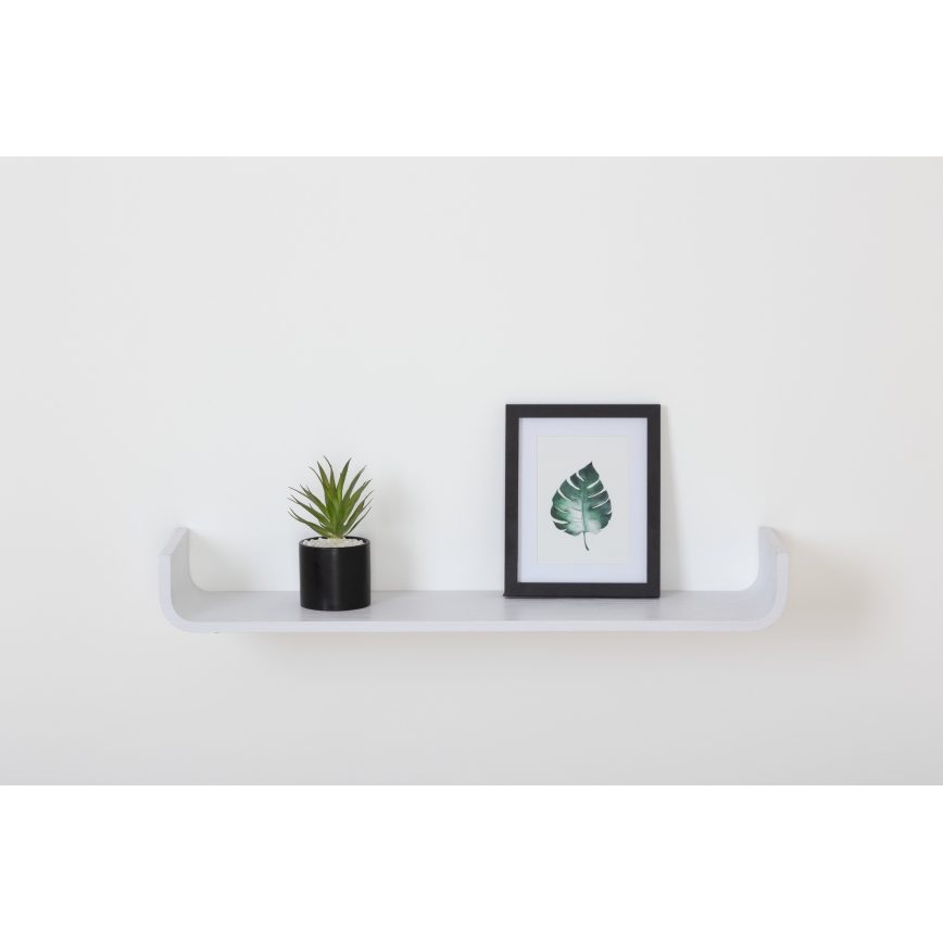 5five - Επιτοίχιο ράφι KAPTO 80x20 cm λευκό