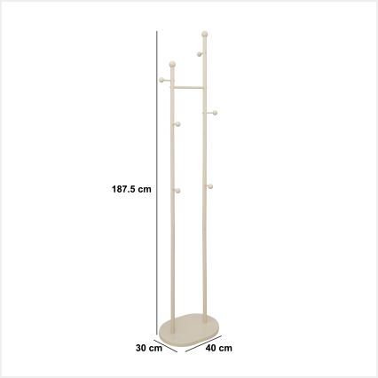 5five - Επιδαπέδια κρεμάστρα LENTY 188x40 εκ., σε κρεμ απόχρωση