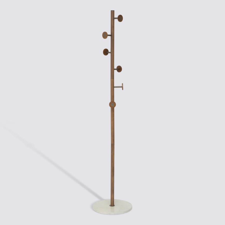 5five - Επιδαπέδια κρεμάστρα PERY 175x36,5 cm καφέ/λευκή