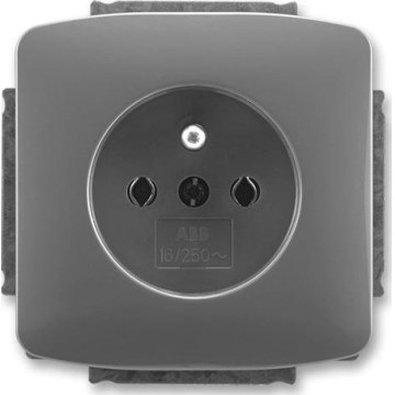 ABB 5518A-A2349 S2 - Οικιακή πρίζα χωρίς πλαίσιο TANGO 250V σκούρο γκρι