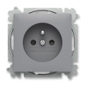 ABB 6619T-A06657 241 - Πρίζα τοίχου χωρίς πλαίσιο ZONI 250V γκρι