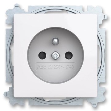 ABB 6619T-A06657 500 - Οικιακή πρίζα χωρίς πλαίσιο ZONI 250V λευκή