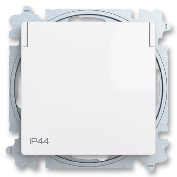 ABB 6619T-A06995 500 - Οικιακή πρίζα χωρίς πλαίσιο ZONI 250V IP44 λευκή