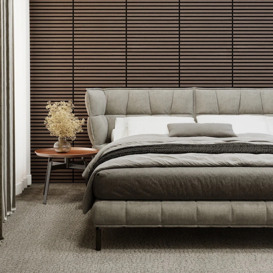 ADA Σετ 4 ακουστικών πάνελ επένδυσης DANVIKEN 60x60 cm, καρυδιά