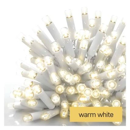 Αλυσίδα εξωτερικού χώρου LED 100xLED/10m IP44 θερμό λευκό