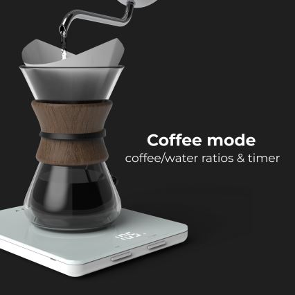 AENO - Έξυπνη ζυγαριά κουζίνας 3xAAA Bluetooth