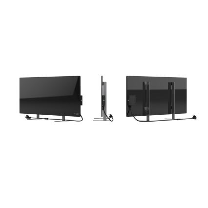 AENO - Έξυπνη ηλεκτρική υπέρυθρη θερμάστρα 700W με χρονοδιακόπτη/θερμοστάτη IP44 Wi-Fi μαύρο