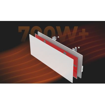 AENO - Έξυπνη ηλεκτρική υπέρυθρη θερμάστρα 700W με χρονοδιακόπτη/θερμοστάτη IP44 Wi-Fi λευκή