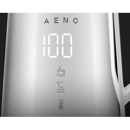 AENO - Έξυπνος βραστήρας ταχείας βρασμού με οθόνη LED 1,7 l 2200W/230V λευκός