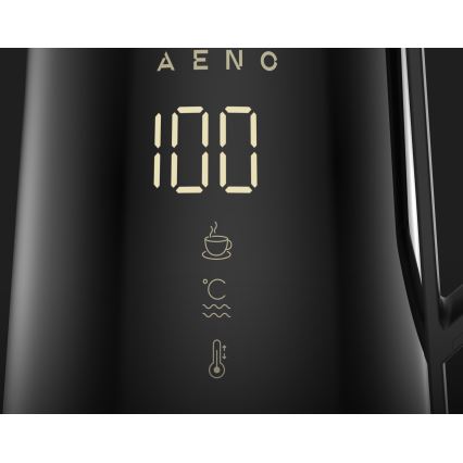 AENO - Έξυπνος βραστήρας με LED οθόνη 1,7 l 2200W/230V μαύρο