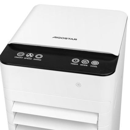 Aigostar - Air cooler 80W/230V λευκό + τηλεχειριστήριο