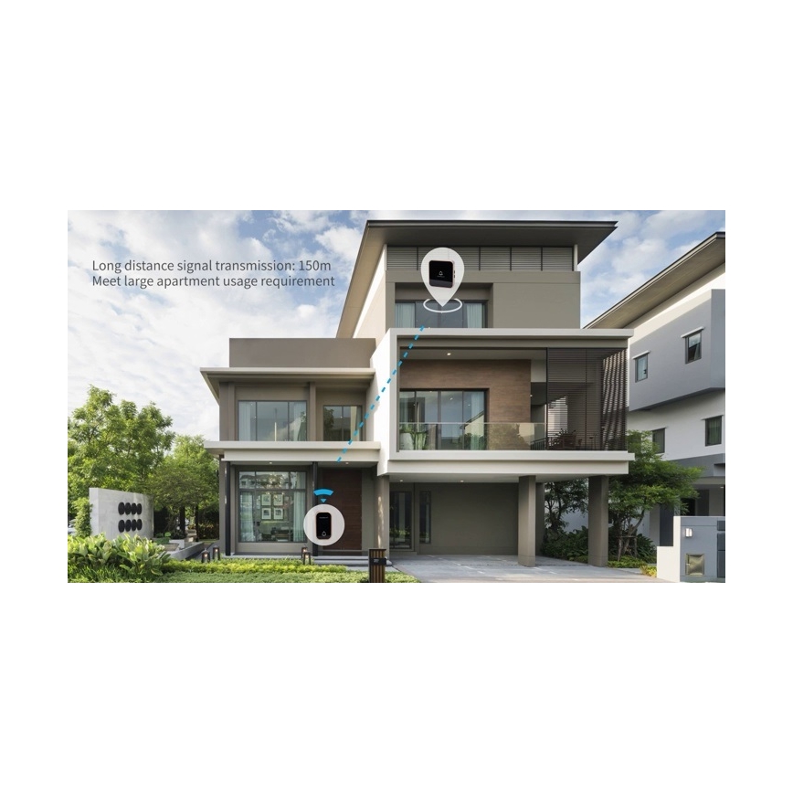 Aigostar - Ασύρματο κουδούνι 230V λευκό