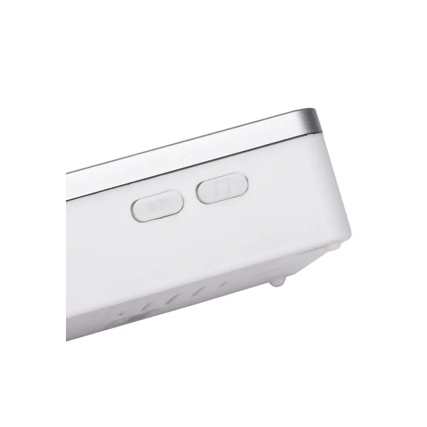 Aigostar - Ασύρματο κουδούνι 3xAA/12V IP44 λευκό/ασημί