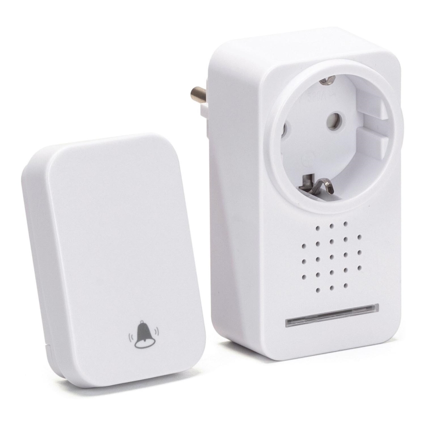 Aigostar - Ασύρματο κουδούνι πόρτας 1Z 230V IPX4 λευκό