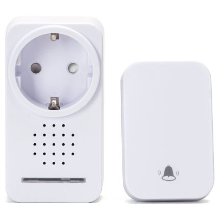 Aigostar - Ασύρματο κουδούνι πόρτας 1Z 230V IPX4 λευκό