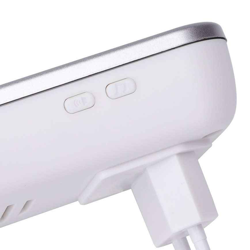 Aigostar - Ασύρματο κουδούνι για πρίζα 230V/12V IP44 λευκό