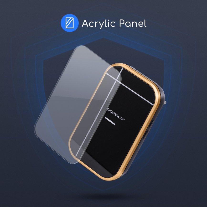 Aigostar - Ασύρματο κουδούνι για πρίζα 230V/12V IP44 μαύρο