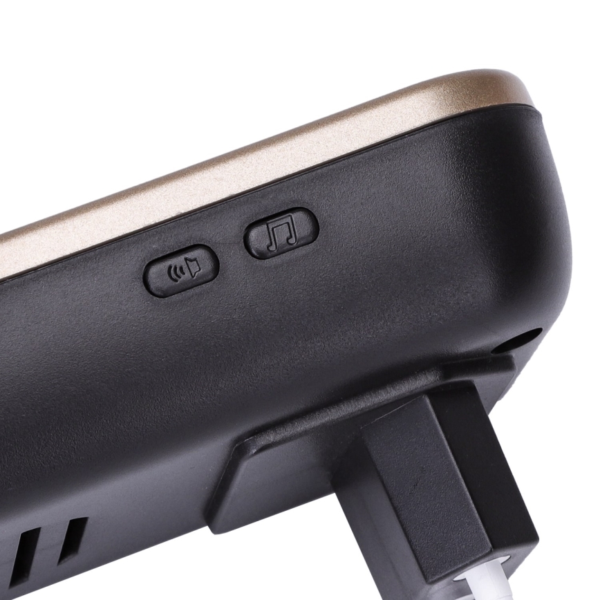 Aigostar - Ασύρματο κουδούνι για πρίζα 230V/12V IP44 μαύρο