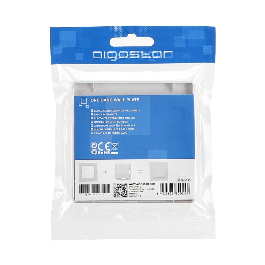 Aigostar - Απλό πλαστικό πλαίσιο σε ασημί