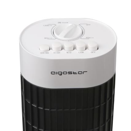Aigostar - Ανεμιστήρας Πύργος 45W/230V μαύρο/λευκό