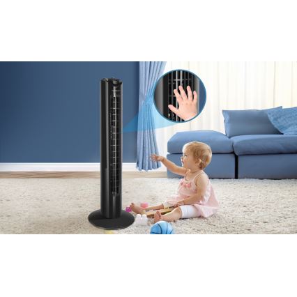 Aigostar - Ανεμιστήρας Πύργος 45W/230V μαύρο