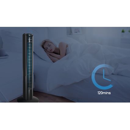 Aigostar - Ανεμιστήρας Πύργος 45W/230V μαύρο