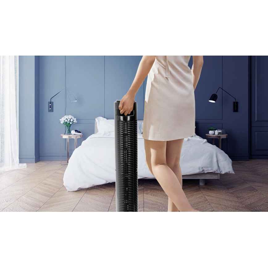 Aigostar - Ανεμιστήρας Πύργος 45W/230V μαύρο