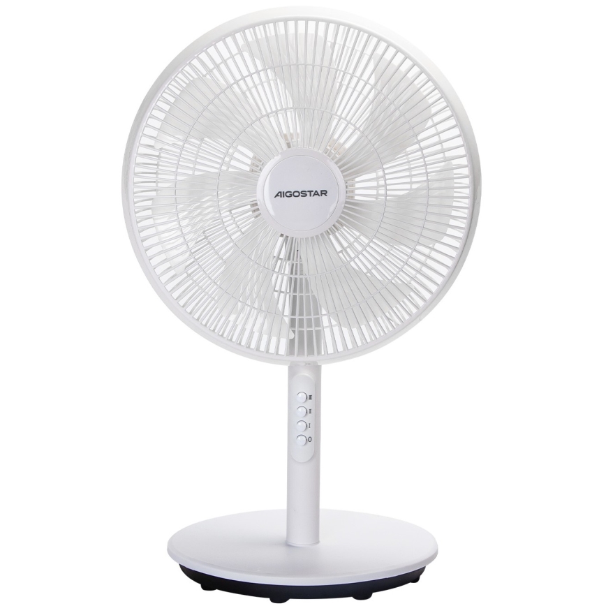 Aigostar - Επιδαπέδιος ανεμιστήρας 2 σε 1 45W/230V 110 cm λευκός