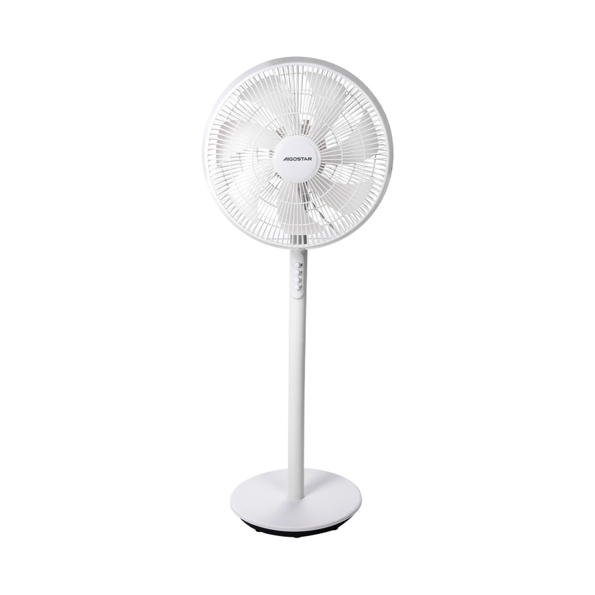 Aigostar - Ανεμιστήρας δαπέδου 45W/230V, διάμετρος 35 cm, λευκός
