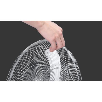 Aigostar - Ανεμιστήρας δαπέδου 50W/230V διάμ. 50 cm χρώμιο/μαύρο
