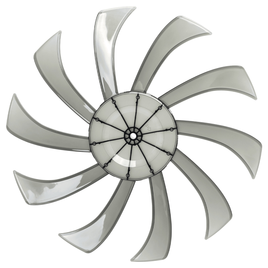 Aigostar - Ανεμιστήρας δαπέδου 55W/230V 130 cm μαύρος + τηλεχειριστήριο