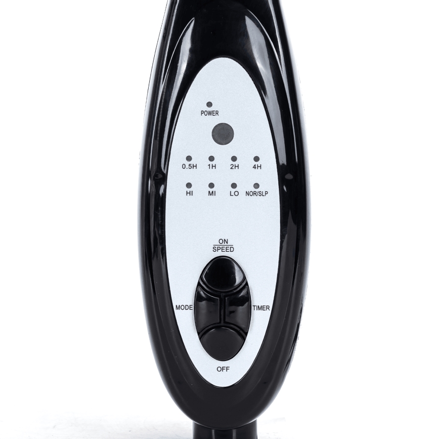 Aigostar - Ανεμιστήρας δαπέδου 55W/230V 130 cm μαύρος + τηλεχειριστήριο