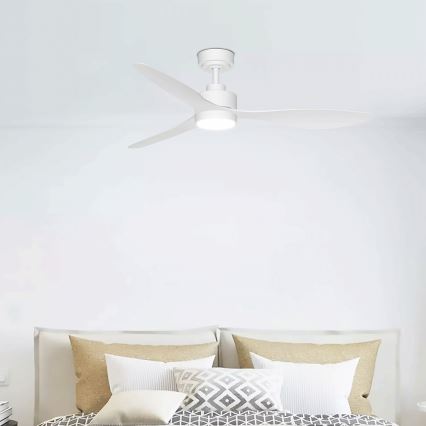 Aigostar - Ανεμιστήρας οροφής LED Dimmable LED/20W/230V 2700-6500K 132cm λευκό + τηλεχειριστήριο