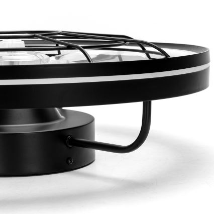 Aigostar - Ανεμιστήρας οροφής LED Dimmable LED/40W/230V 2700-6500K διάμετρος 48 cm + τηλεχειριστήριο μαύρο