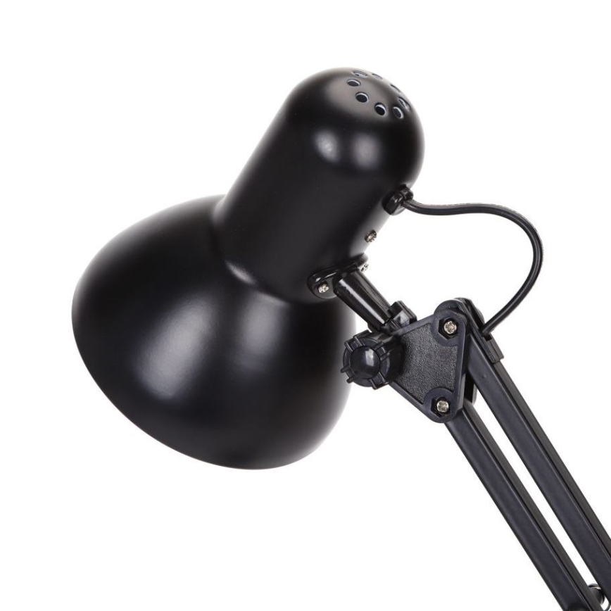 Aigostar - Eπιτραπέζια λάμπα 2σε1 1xE27/40W/230V μαύρο